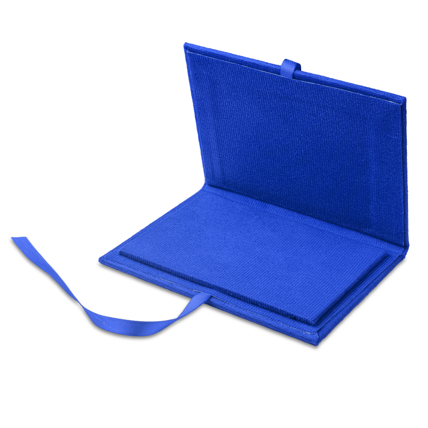 Envelope para Placa de Homenagem Veludo - Azul